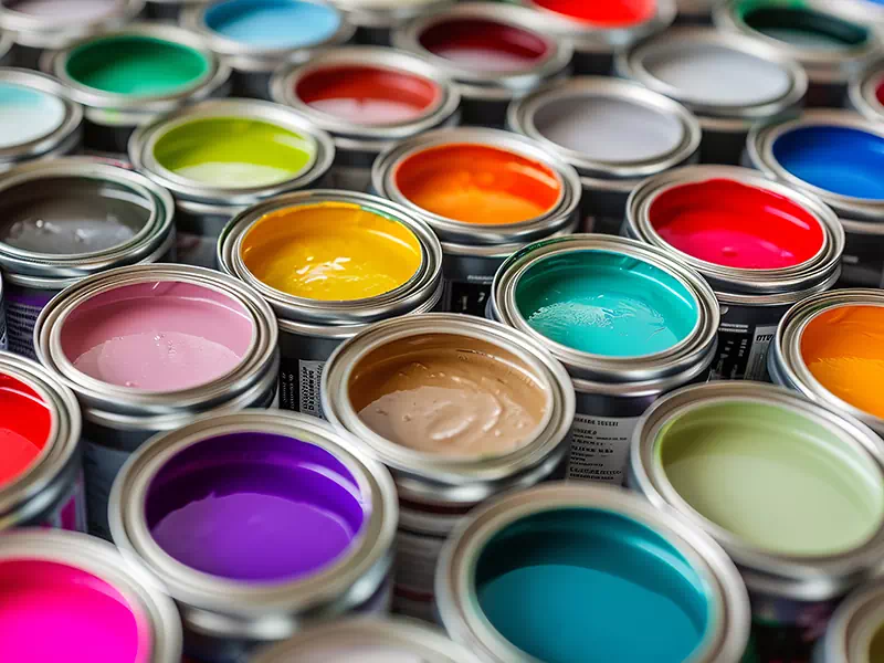 Gamma di colorazioni di idropitture ecologiche
