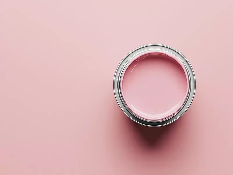 Vernice naturale rosa a base di soia